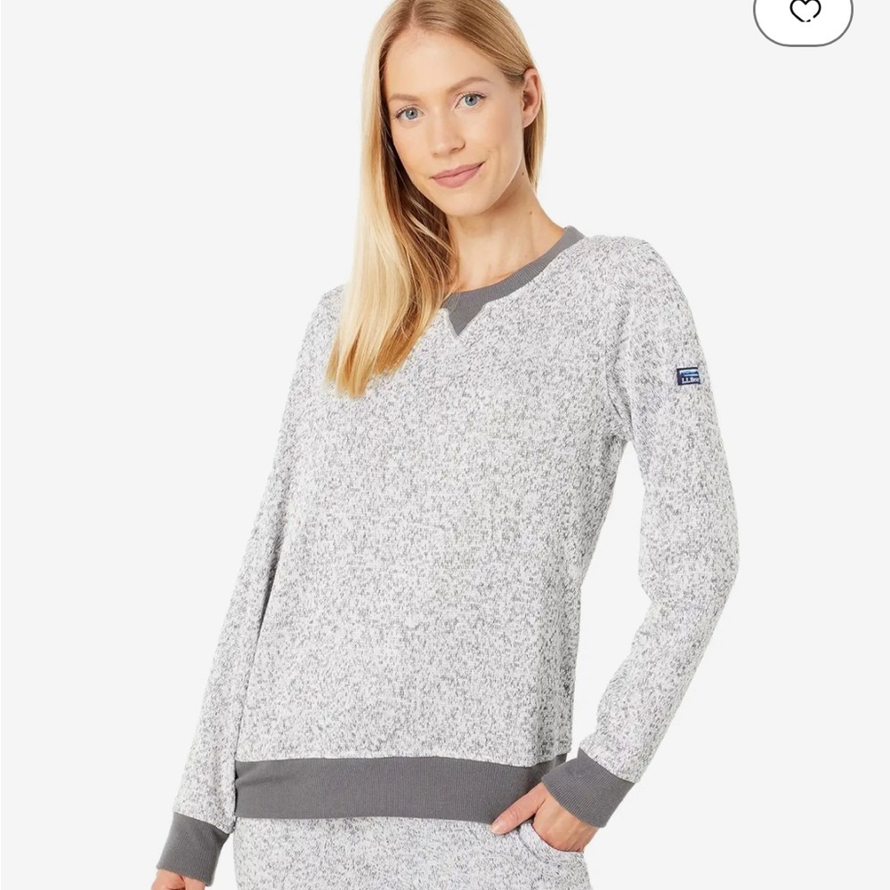 L.L. Bean Lightweight Sweater Fleece Top Size L